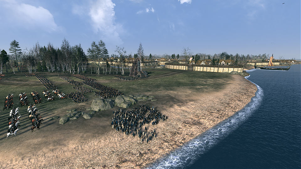Est-Anglie, une faction de la Grande armée viking, se lance à l'assaut du port gallois d'Aberteifi.